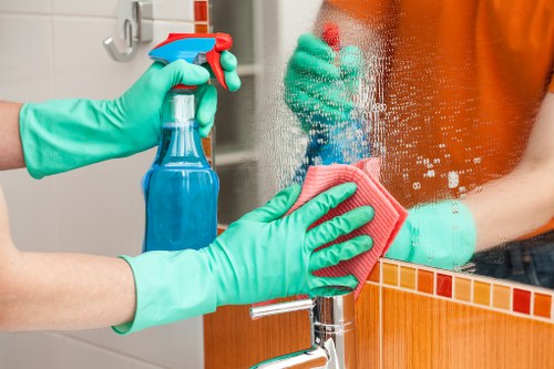 Organized home space after thorough house cleaning