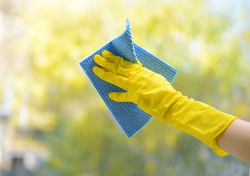 Professional end of tenancy cleaning in a bedroom