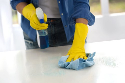Deep cleaning a kitchen during end of tenancy cleaning
